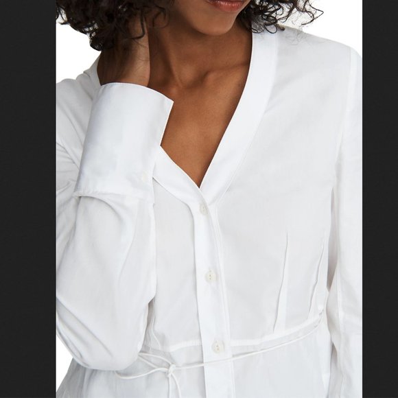 NWT Rag & Bone Victorine Tied Peplum Shirt - Picture 8 of 13